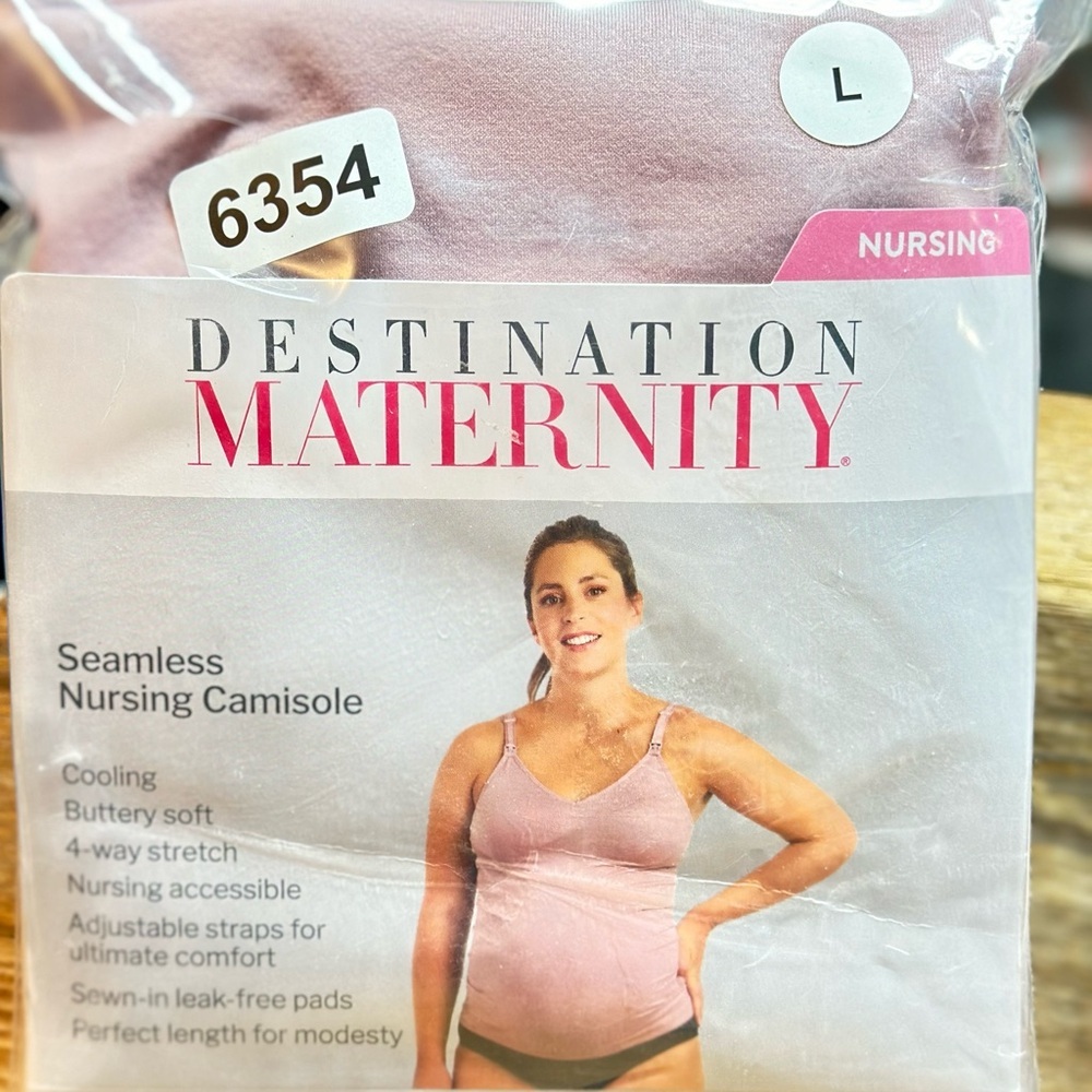 Destination maternity  nursing  seamless  camisole. Nursing accessible large